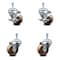 Service Caster 3 Inch High Temp Phenolic Wheel Swivel 3/8 Inch Threaded Stem Caster Brake, 2PK SCC-TS20S314-PHSHT-381615-2-TLB-2 - alternate 1